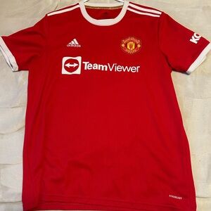 Adidas Red and Gold Primegreen Jersey